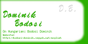 dominik bodosi business card